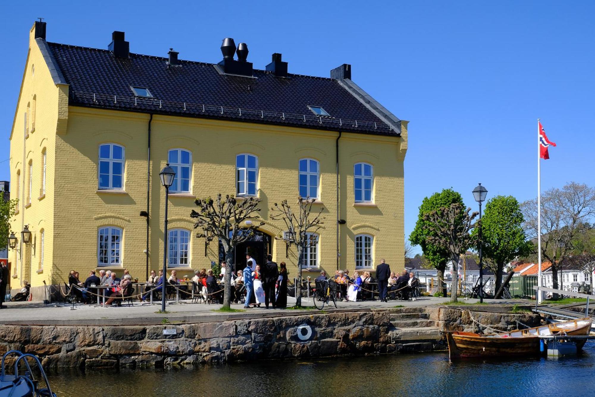 Det Lille Hotel Risør Buitenkant foto